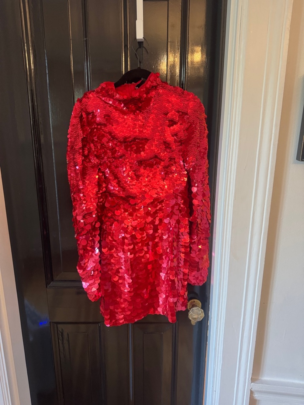 Sportmax Red Sequin Dress